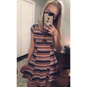 Striped Skater Dress